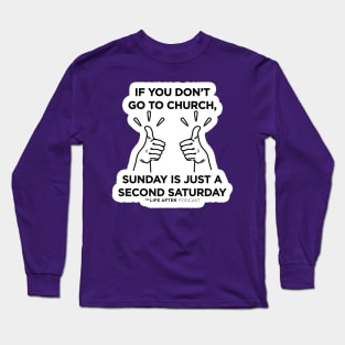 Second Saturday | Purple Items Long Sleeve T-Shirt